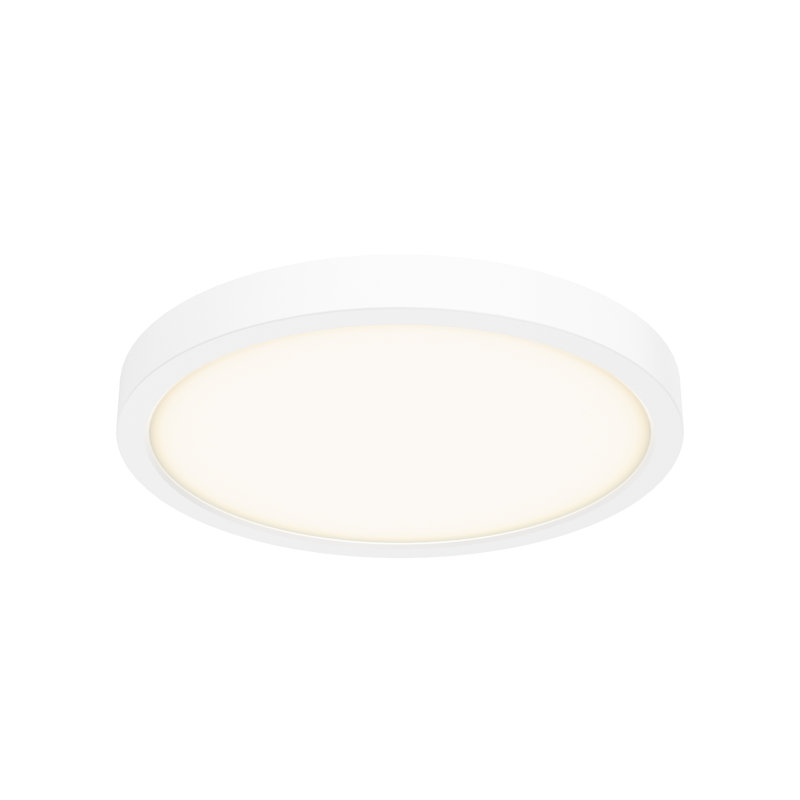 Plafonnier encastré 1 lumière Hayden-Blu, Blanc, H 1 po x l 6 po x P 6 po