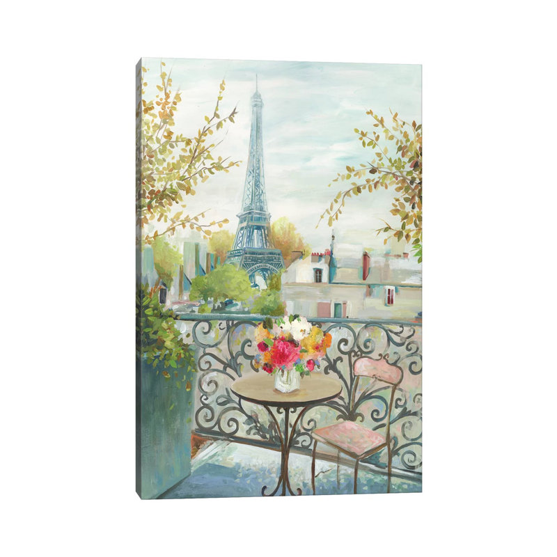 «Paris At Noon» par Allison Pearce - reproduction d'art, Toile tendue, Pas de tapis, H 48 po x l 32 po x P 1,5 po