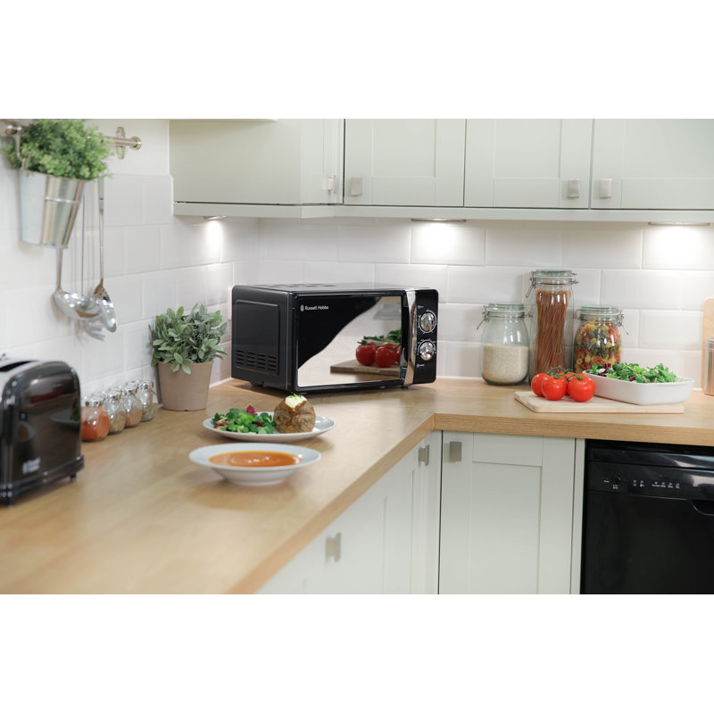 Russell Hobbs Rhmm701s-n Colours Plus 17 Litre Manual Microwave, Black