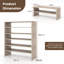 16 Pair Stackable Shoe Rack-798767647