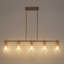 Lustre linéaire pour îlot de cuisine 5 lumières l 41 po