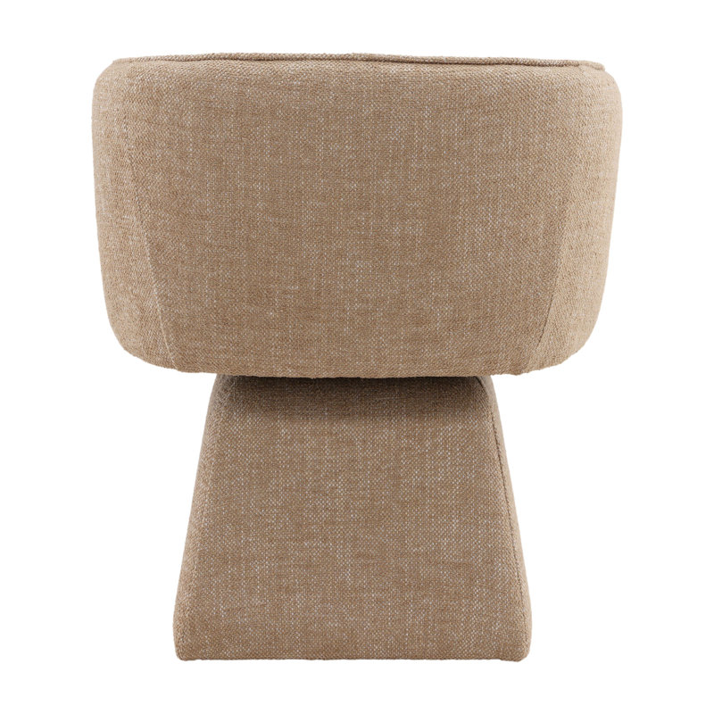 Jonie Upholstered Swivel Chair, Camel, Camel