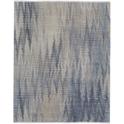 Riplee Modern Abstract Blue Area Rug