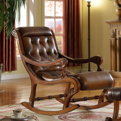 Quality solid oak rocking chair