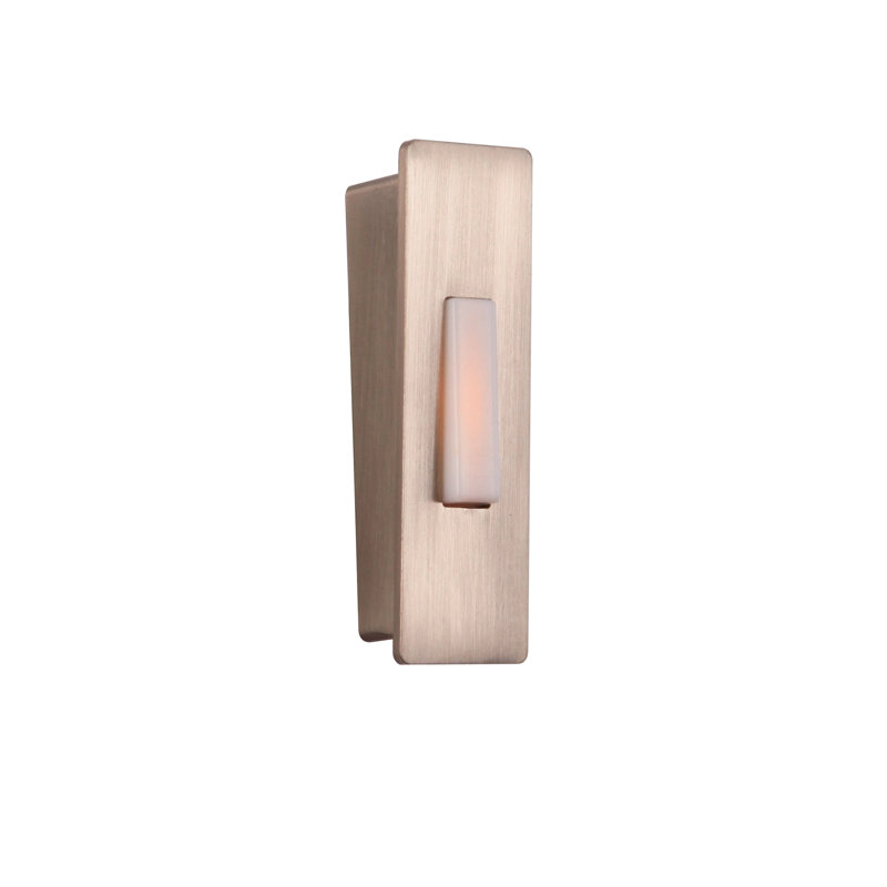 Brushed Polished Nickel Push Button Doorbell