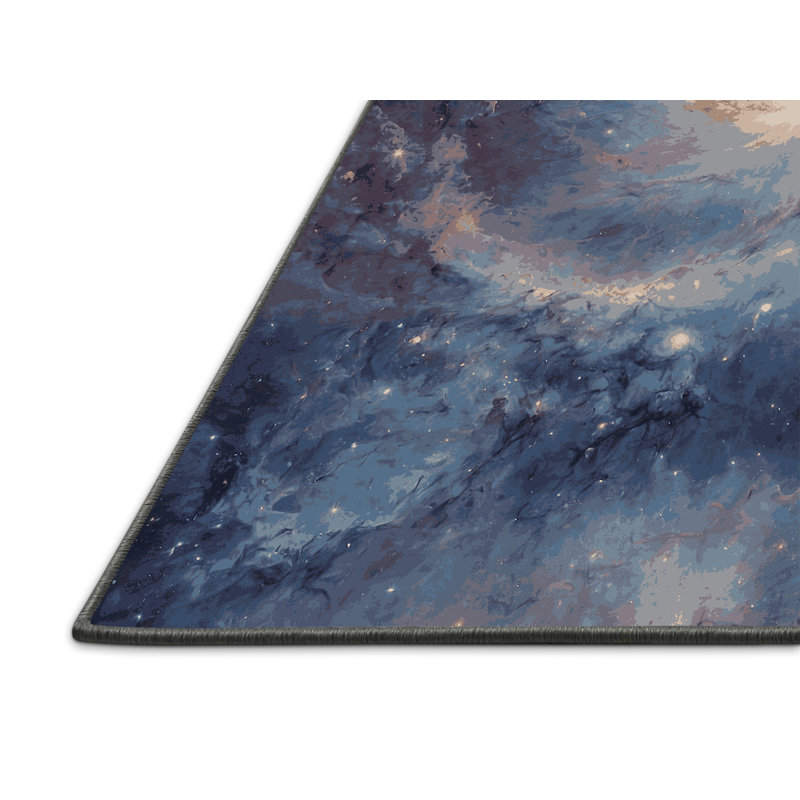 Tapis gris soyeux et moelleux, Rectangle 7 pi x 10 pi