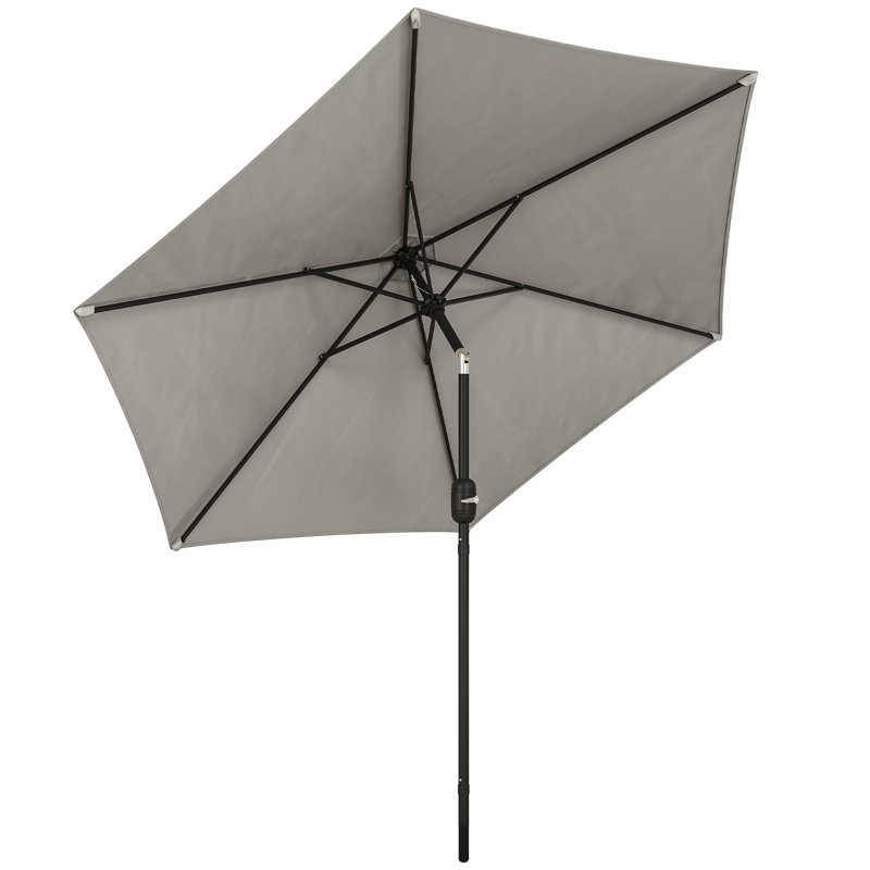 265cm Market Parasol, Grey
