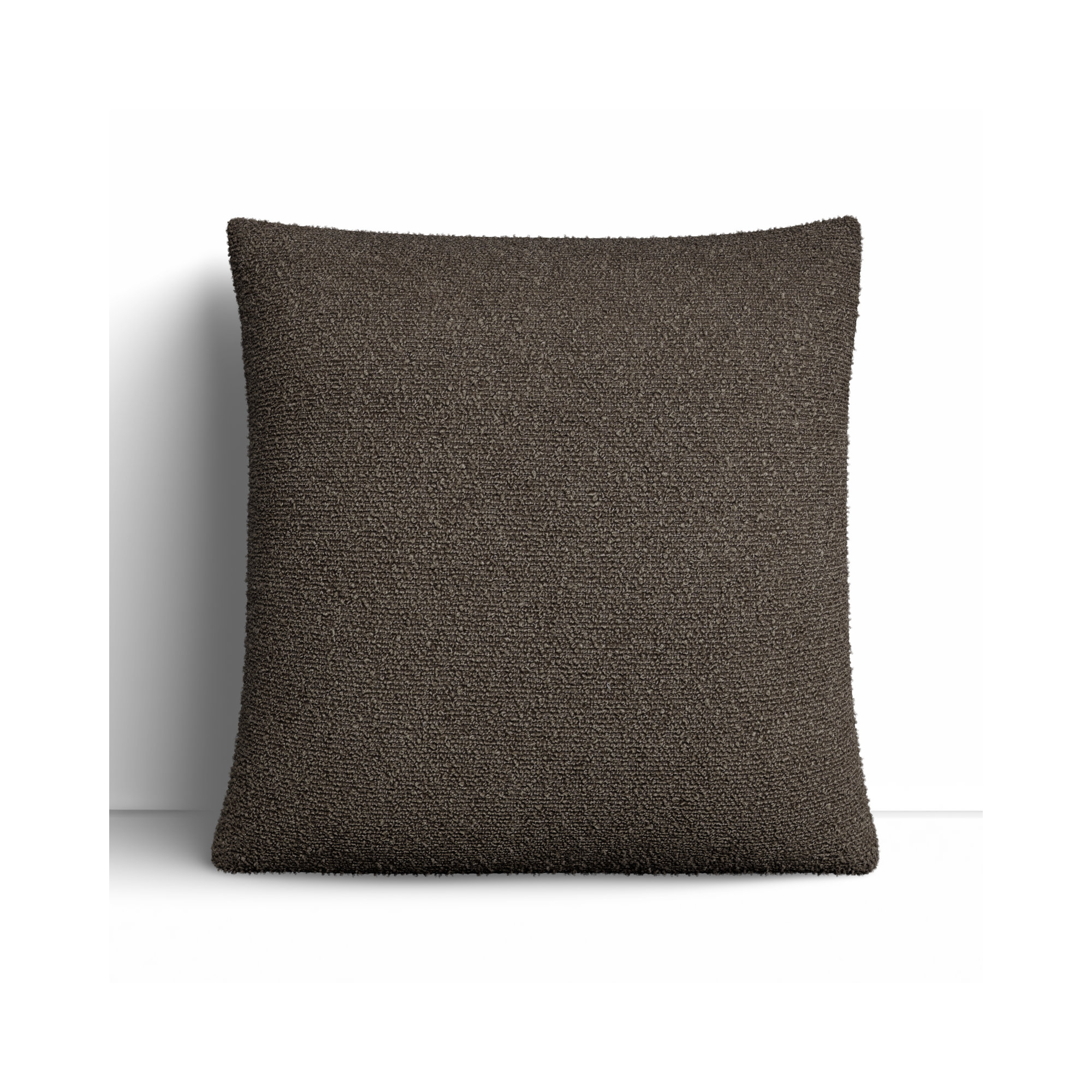 Amalfi Boucle Throw Pillow, Brown, 22" x 22", Pillow Cover Only - No Insert