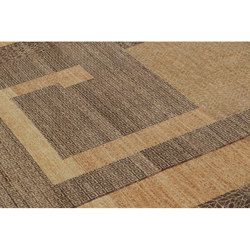 Art Deco Hand Knotted Wool Geometric Area Rug, Rectangle 8' x 10'