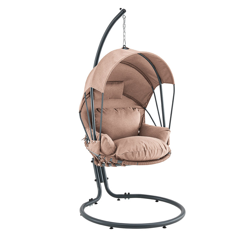 Messer Taylor's Breezy Outdoor Patio Hanging Lounge Chair, Brown