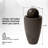 Jiron Weather Resistant Pot Fountain with Light-257959240