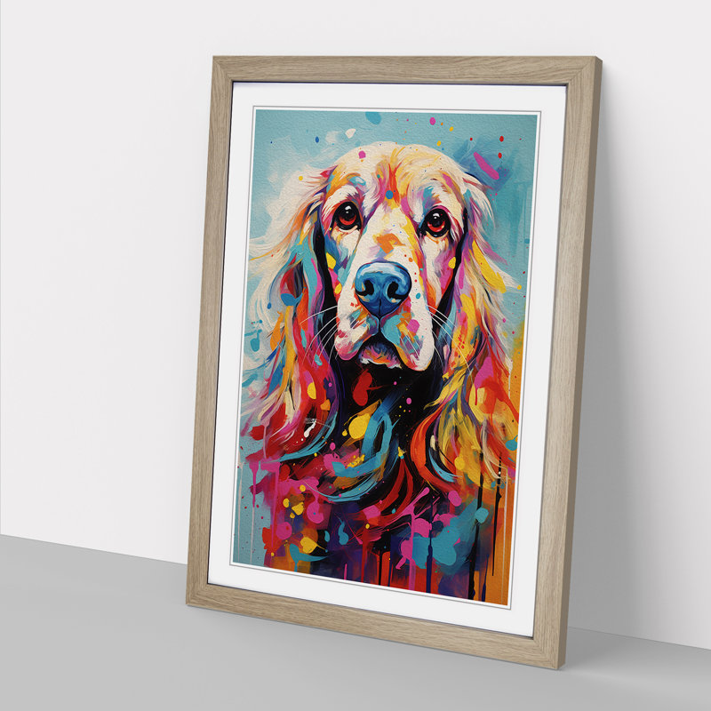 Single Picture Frame Print on Wood, 34cm H x 25cm W, Oak Framed