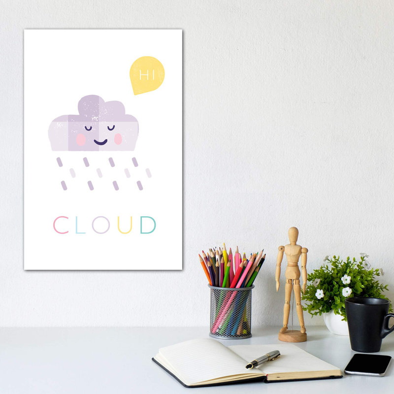 Nuage - reproduction d'impression, Toile tendue, Pas de tapis, H 12 po x l 8 po x P 0,75 po