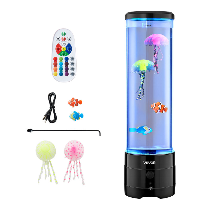 Sensory Bubble Tube Lamp 16 Lampe de poisson d'eau couleur télécommandée
