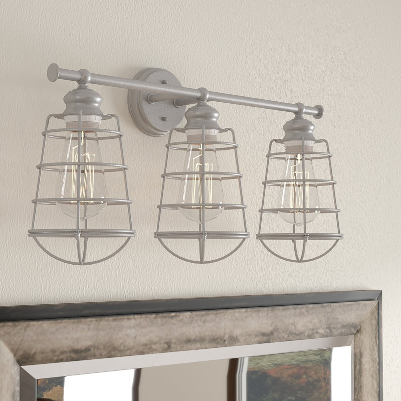 Diaundra 3 - Light Vanity Light, Galvanized