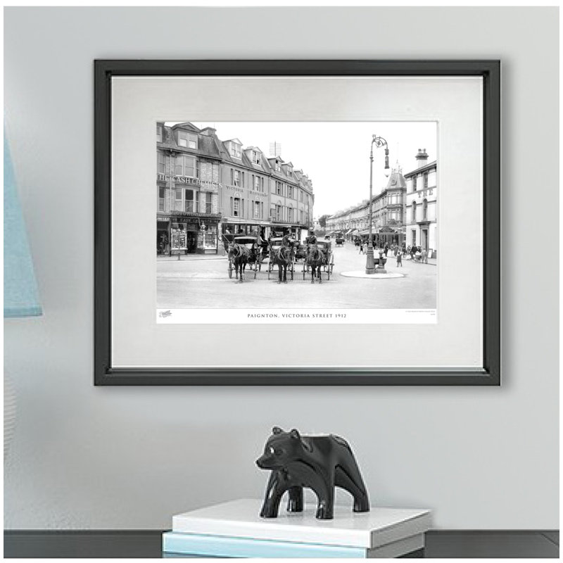 Paignton, Victoria Street 1912 by Francis Frith - Single Picture Frame Print, 45cm H x 60cm W x 2.3cm D