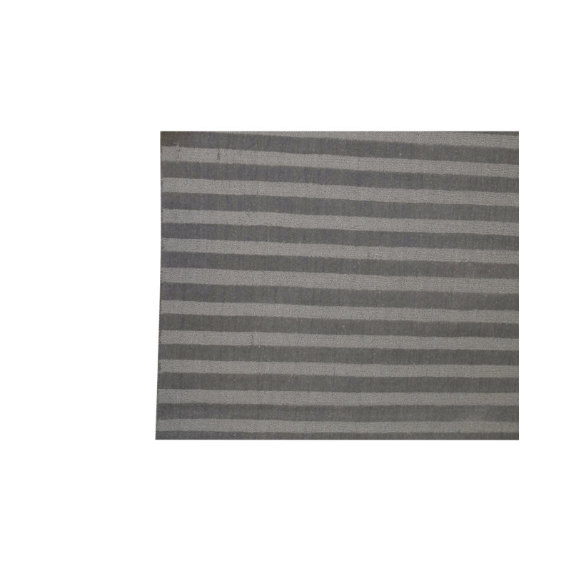 Tapis gris anthracite de haute qualité noué à la main