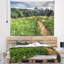 Chemin de polyester à travers des champs à fleurs tapisserie avec accessoires suspendus inclus-28490207