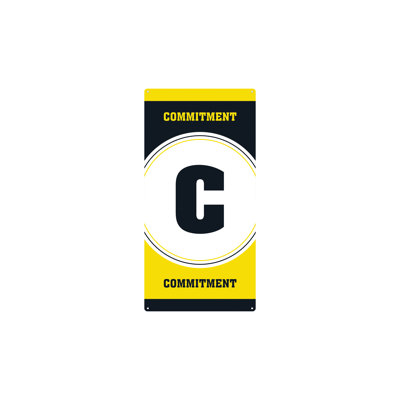 AmTab - ABannerT-C-1836-EC - Acronym Banner - Traditional - C Commitment - 18"W x 36"L