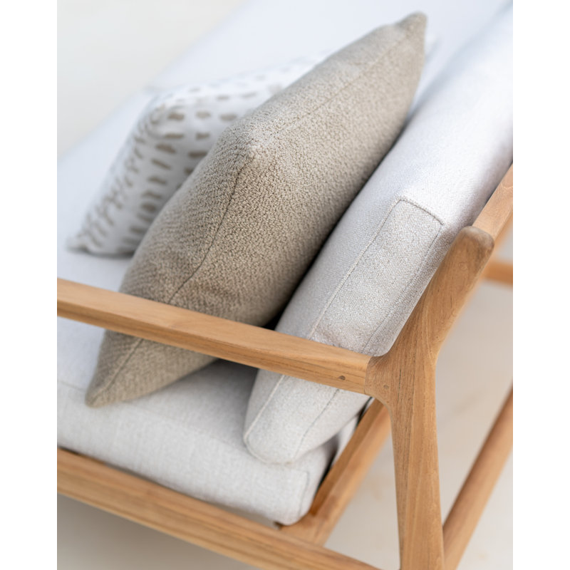 Mystic Ink Square Indoor/Outdoor Pillow Cover & Insert, Oat