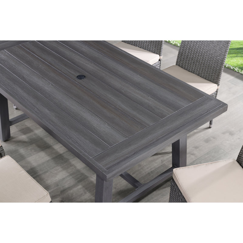 Table de salle à manger d'extérieur rectangulaire L 72 po x l 40 po Matisen