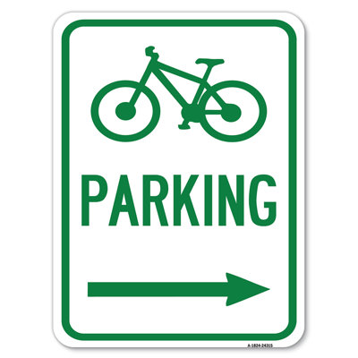 Bicycle Symbol Parking Right Arrow24315