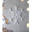 Wood Snowflake Ornament - White-985374003