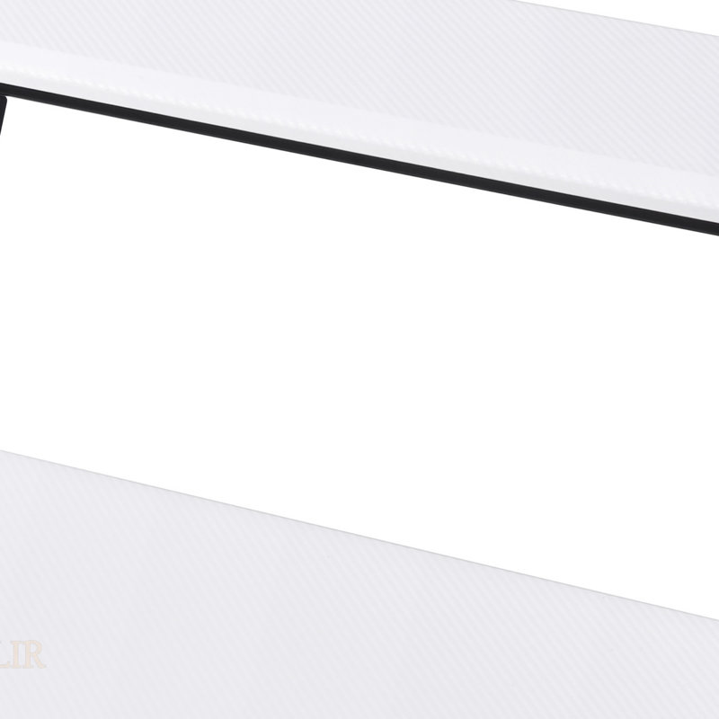 Suitor White & Black Finish Music Recording Studio Desk With Sliding Keyboard Tray And Open Compartment Storage