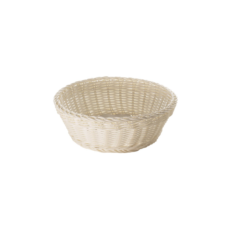 Excelsa Plastic Decorative Basket, White
