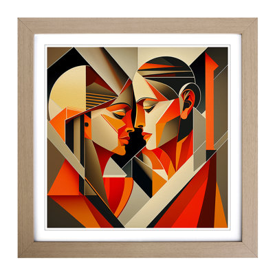 Lovers Constructivism No.2 - Framed Print