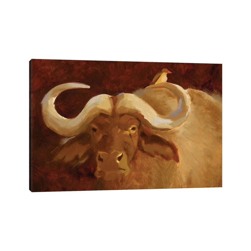Cape Buffalo II 1 Piece Wrapped Canvas Wall Art, 30.48cm H x 45.72cm W x 1.905cm D