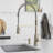 Moen Edwyn Single Handle Deck-mount Pull-down Kitchen Faucet with Sprayer ( Deck Plate Included ) (Soap Dispenser Included)-113755238
