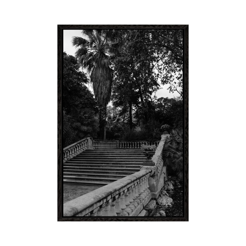 Ciutadella Park by Bethany Young - Print on Canvas, Black Framed, 101.6cm H x 66.04cm W x 3.81cm D