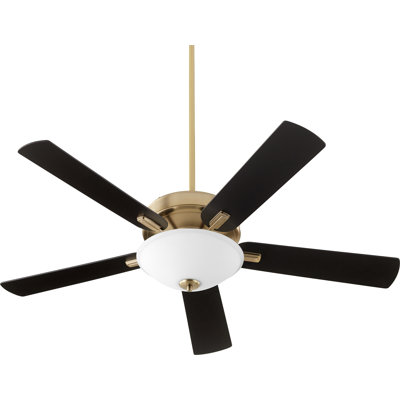 Ventilateur de plafond à del 5 pales 52 po avec chaînette et ensemble d’éclairage inclus Byrnes