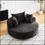 55 po L 55 po Chenille simple chaise pivotante à 360 degrés pour le salon, etc.-693035781