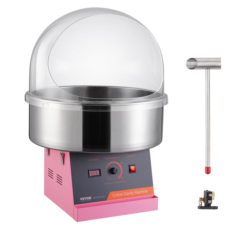 VEVOR Electric Cotton Candy Machine, 1000W Candy Floss Maker, Pink
