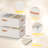 Under Bed Storage Containers,Tall Underbed Clothes Storage Organizer Bin With Clear Window，Foldable Box Basket For Clothes, Closet, Bed Sheets And Blankets(White)