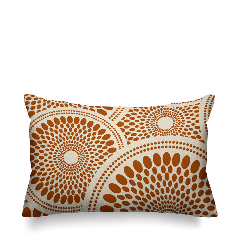 Penn Outdoor Reversible Throw Pillow, Burnt Orange