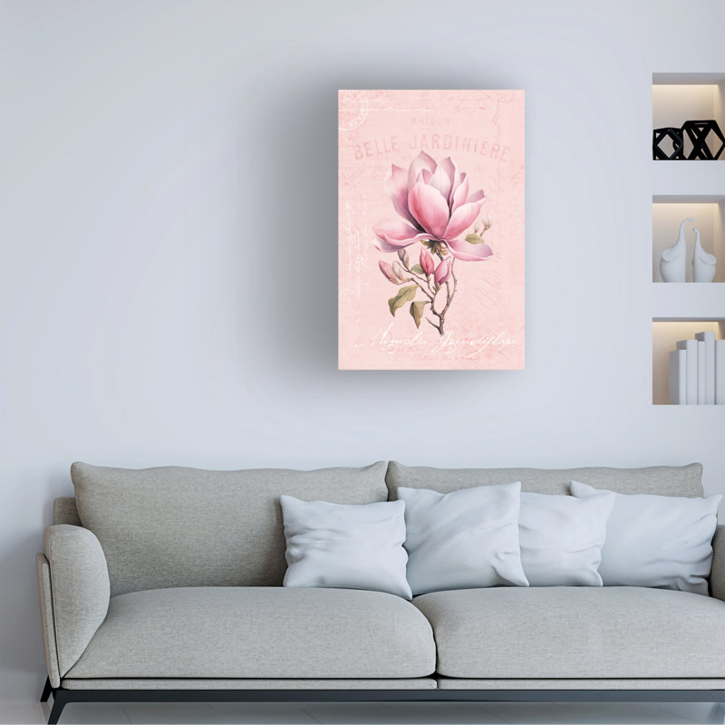 Magnolia rose n ° 2, H 24 po x l 16 po x P 2 po
