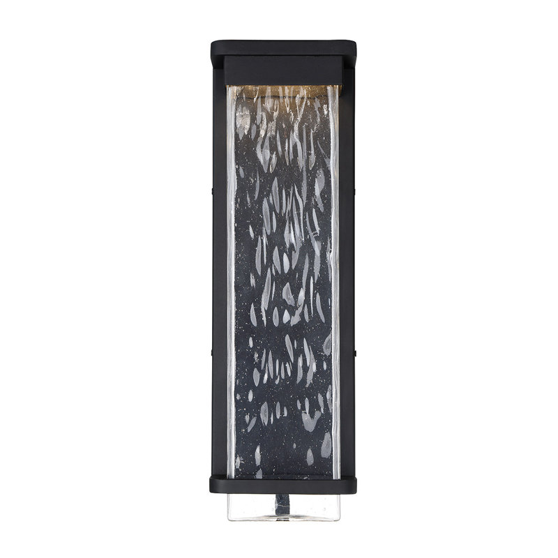 Black Aluminum 21" LED Outdoor Wall Light
