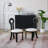 8 Seat Dining Table Set With Modern Key-shaped Dining Chairs, 9-piece Dining Set-297745855-297745857