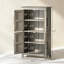 Armoire de salle de bain Farmhouse avec portes de grange et tablettes réglables-2002314789