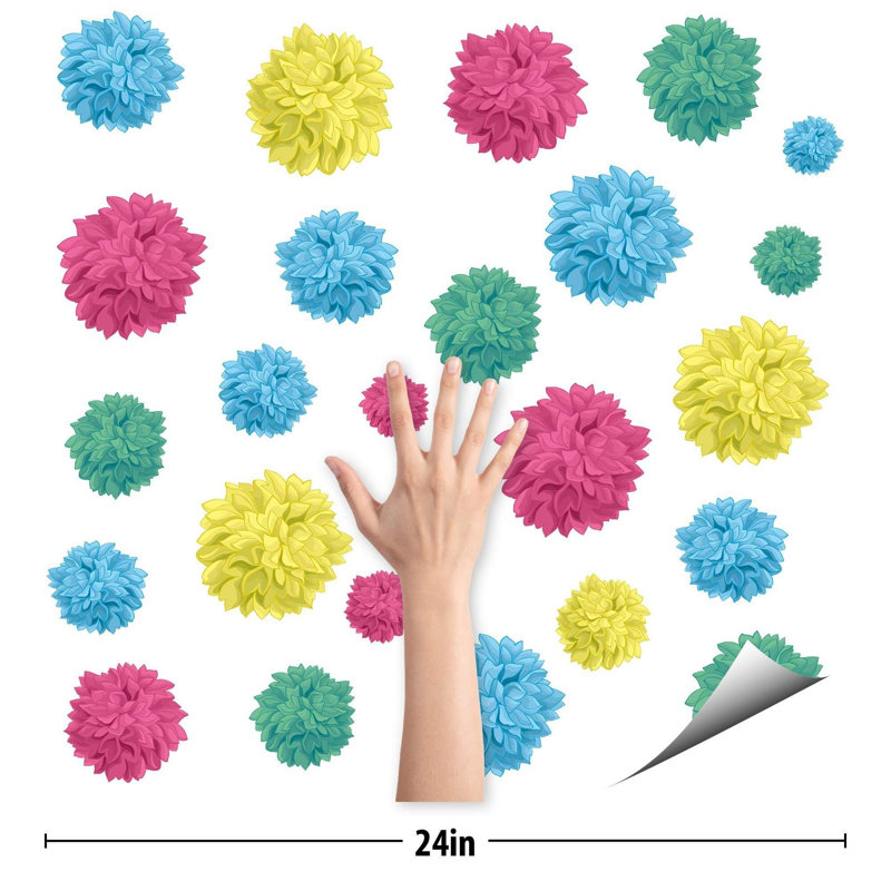 Chrisander Peel & Stick Polka Dots Tile, 126" L x 24" W