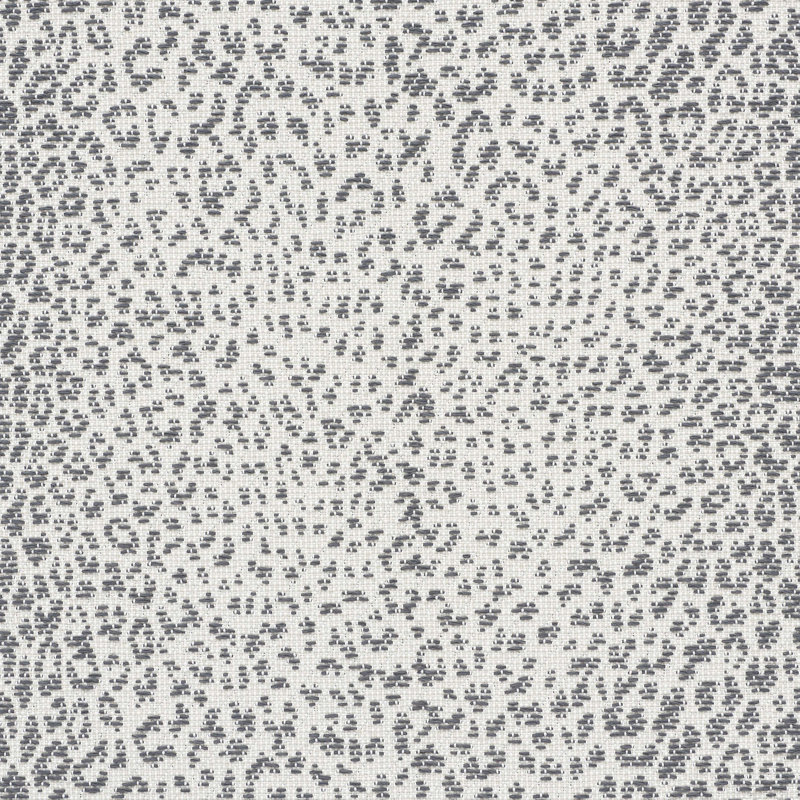 Mini Leopard Outdoor Fabric, Charcoal