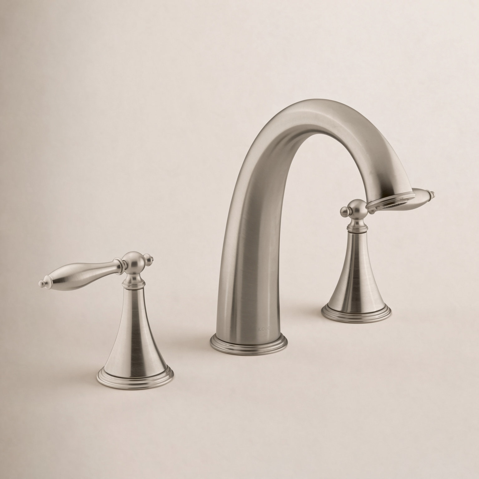 Finial Deck-Mount Bath Faucet Trim, Vibrant Brushed Bronze