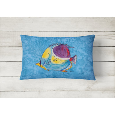 Tropical Fish Indoor/Outdoor Throw Pillow