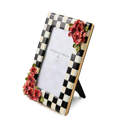 Courtly Check Floral Frame