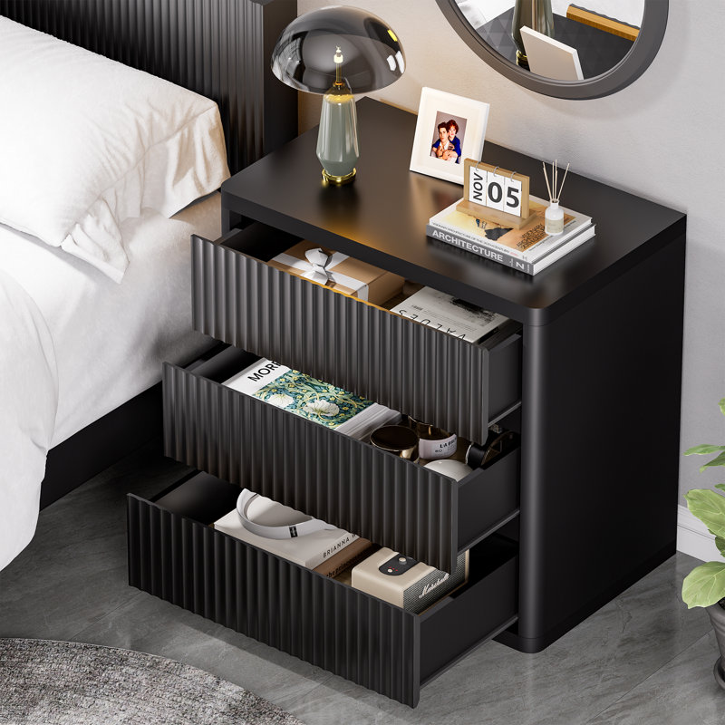 Ensemble de chambre à coucher 3 pièces, Black
