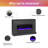 Rene Electric Fireplace Mantel 65" TV Stand with Multi-Color Flame and Crystal Ember Bed-103699383