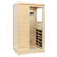 62,6 "H Porte intérieure droite Sauna infrarouge intérieur Sauna personnel avec haut-parleur Bluetooth et panneau de commande-122057237